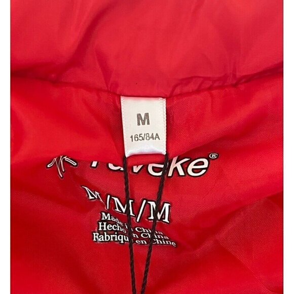 TUVEKE Men's Sz Medium Red Full Zip Puffer Vest - Picture 5 of 8